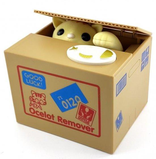 Копилка Кошка Воришка на батарейках, фото 1