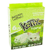 Котикс Тофу KOTIX TOFU наповнювач для котячого туалету Зелений чай, 6 л
