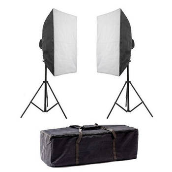 450 Вт/2250 Вт Набір постійного світла Visico FL-307 (60x90см) Double Kit для фотовідео знімання
