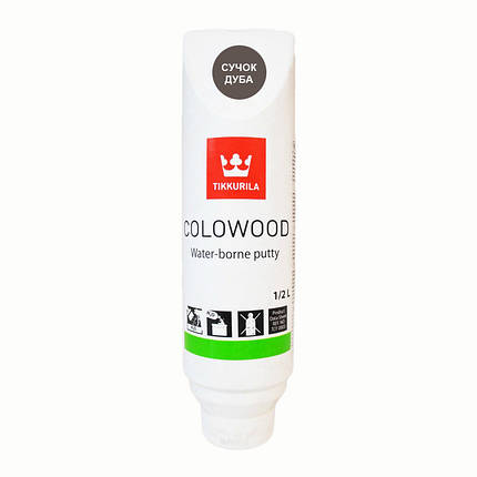 Шпаклівка для дерева Tikkurila Colowood 0.5 л Сучок дуба, фото 2