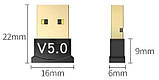 USB Bluetooth 5.0 для ноутбука або ПК. Bluetooth адаптер USB ver 5.0, фото 2