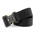 Ремінь тактичний 125 см Tactical Belt, Чорний / Армійський чоловічий ремінь із пряжкою Cobra, фото 9
