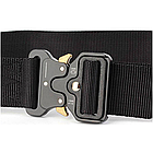 Ремінь тактичний 125 см Tactical Belt, Чорний / Армійський чоловічий ремінь із пряжкою Cobra, фото 8