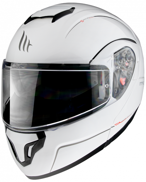 Мотошолом модуляр MT Atom SV білий, M