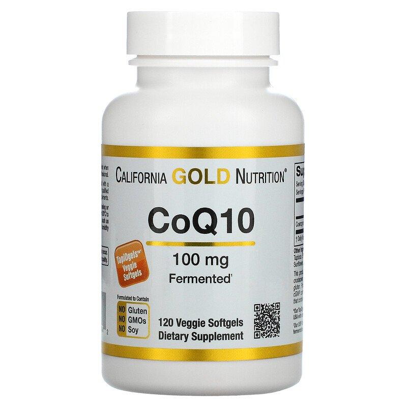 California Gold Nutrition, коензим Q10, 100 мг, 120 рослинних капсул, фото 1