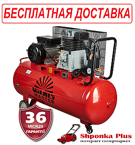 Компресор повітряний 100 л 2,2 кВт 10 бар ремінь Латвія Vitals Master GK100.j652-10a