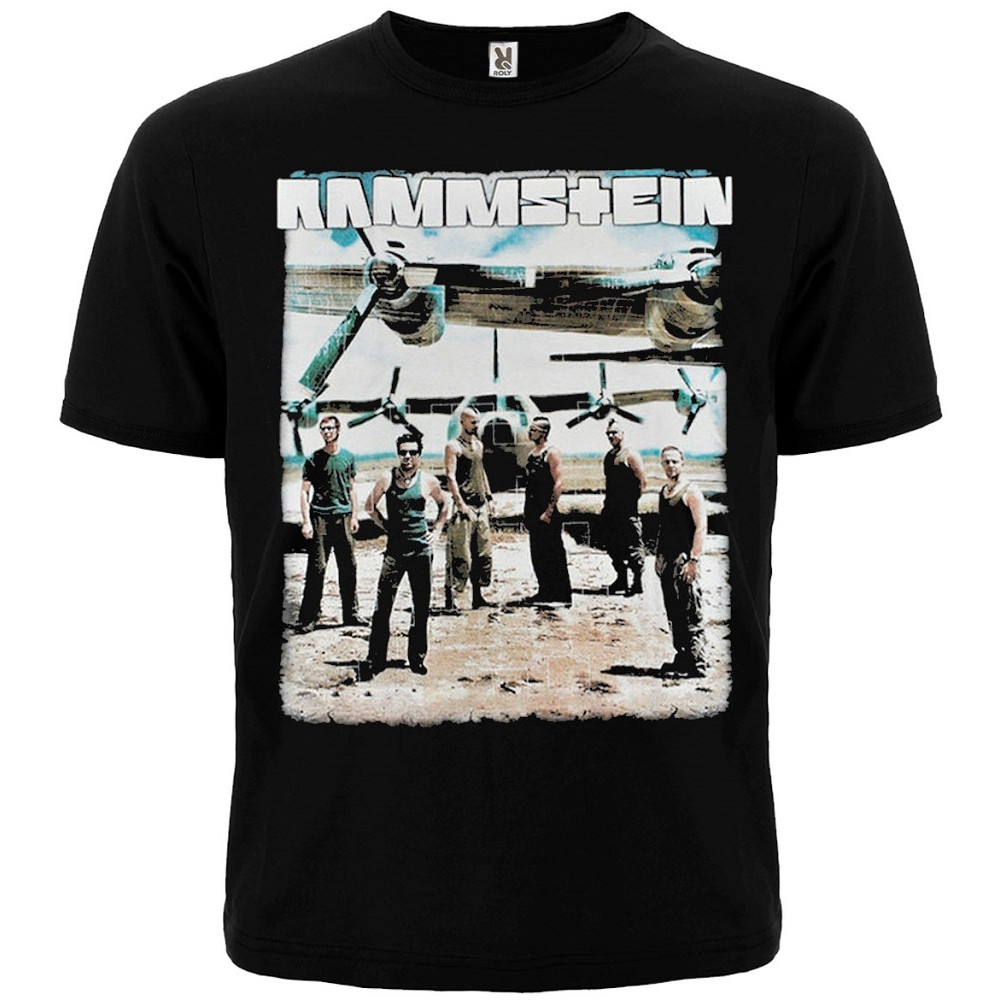Футболка Rammstein (фото групи біля літака), Розмір XXL