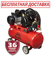 Компрессор ременной Латвия 50 л, 2,1 кВт, 8 бар, Vitals GK50.j65v2-8a