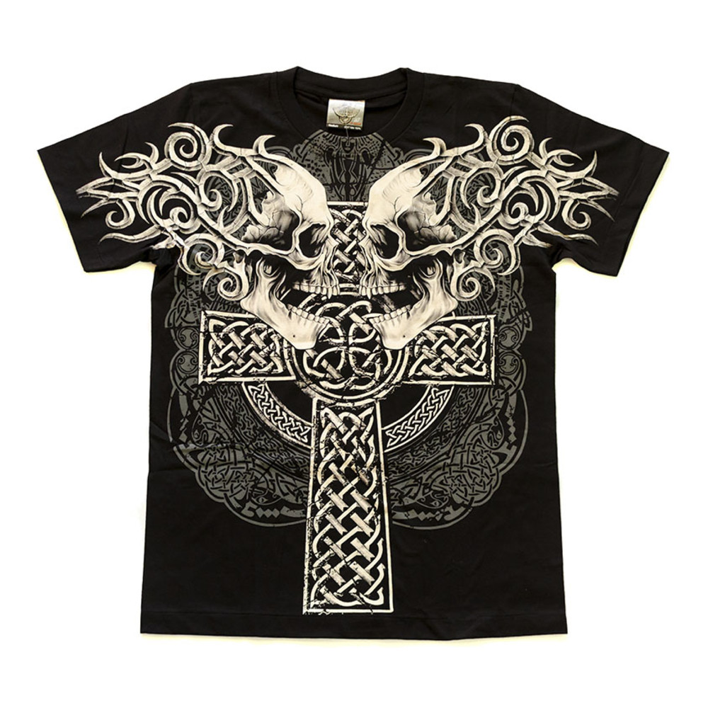 Футболка Кельтский хрест (2 черепа) (Rock Eagle, Total t-shirt), Розмір M