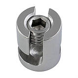 Закритий хрестовий затискач для троса, нержавіюча сталь А4 (AISI 316), фото 3