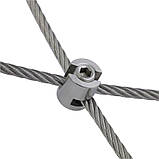 Закритий хрестовий затискач для троса, нержавіюча сталь А4 (AISI 316), фото 7