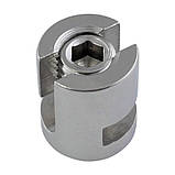 Закритий хрестовий затискач для троса, нержавіюча сталь А4 (AISI 316), фото 2