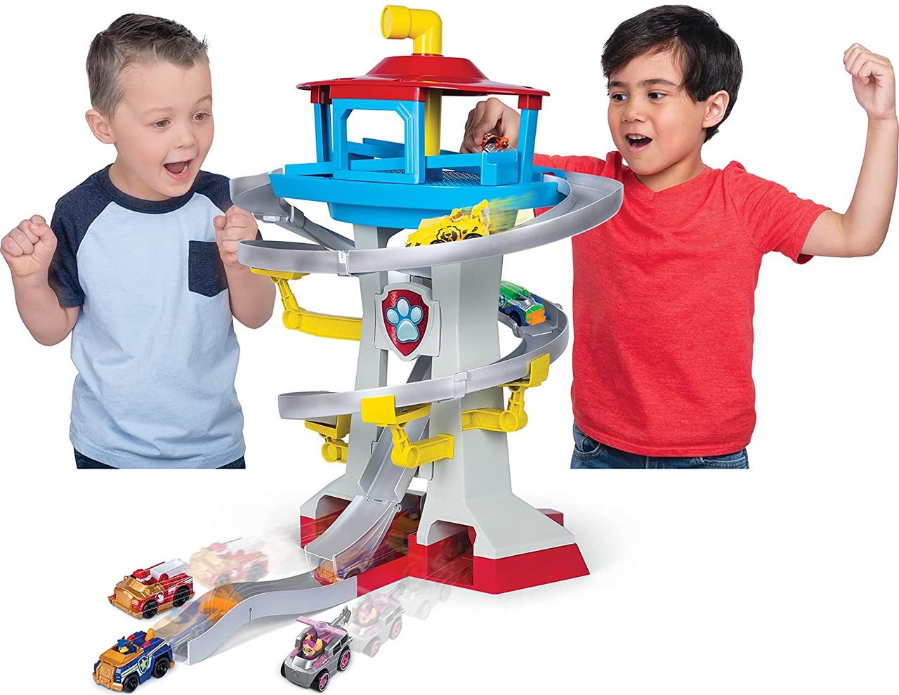 Ігровий набір Щенячий патруль Офіс рятувальників трек Вежа Paw Patrol True Metal Adventure Bay
