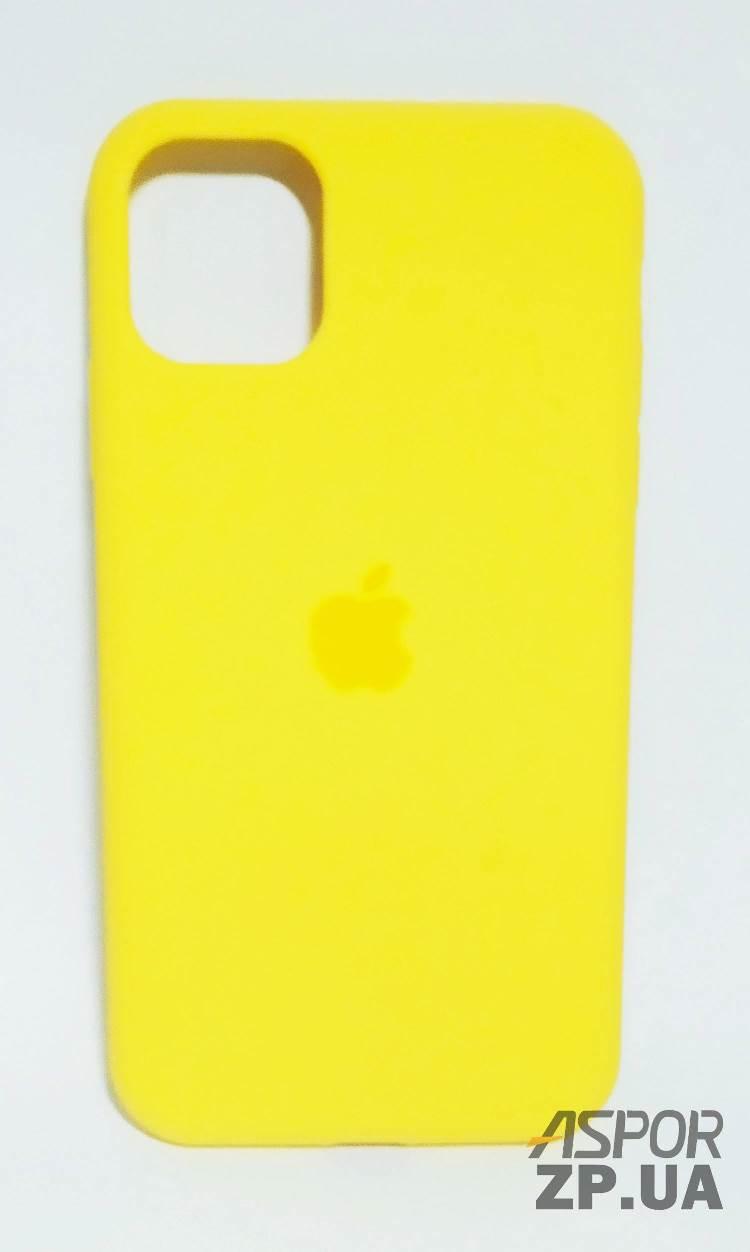 Чохол iPhone 11 Pro- Silicone Case Full Cover №4 жовтий, фото 1