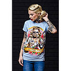 Блакитна Футболка Великий Лебовські Urbanist, Розмір S, фото 3