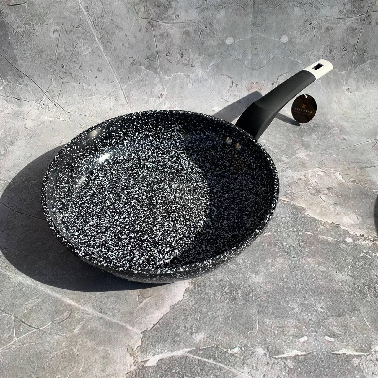 Сковорода з гранітним антипригарним покриттям 22 см Edenberg EB-9153 Сковорода з індукційним дном без кришки, фото 1