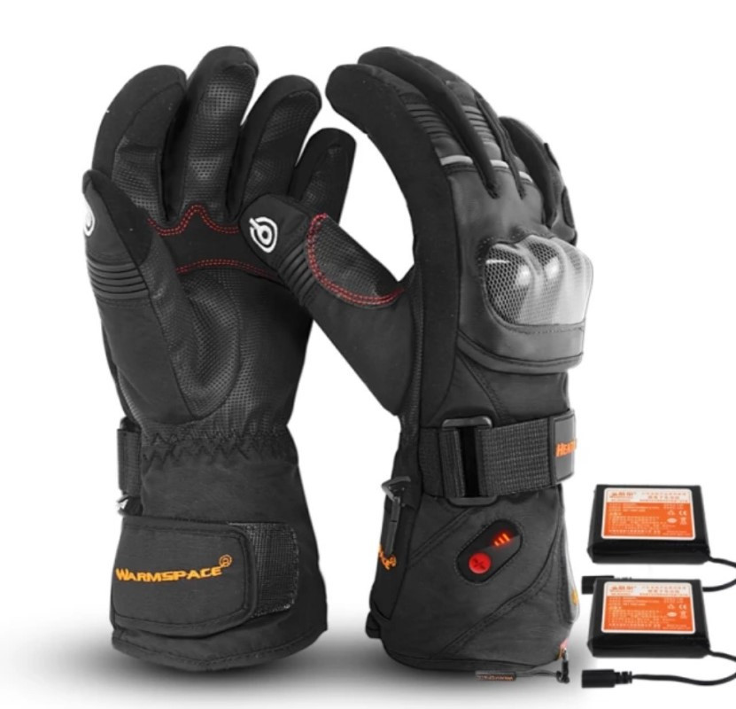 Warmspace P5 moto 7,4 v 6000mAh мото рукавички з підігрівом пальців і долоні з термостатом