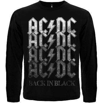 Футболка з довгим рукавом AC/DC "Back in Black" (black), Розмір XXL