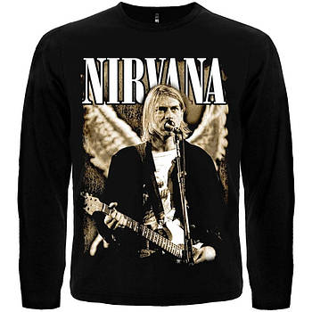 Футболка з довгим рукавом Nirvana "Live At Seattle", Розмір M