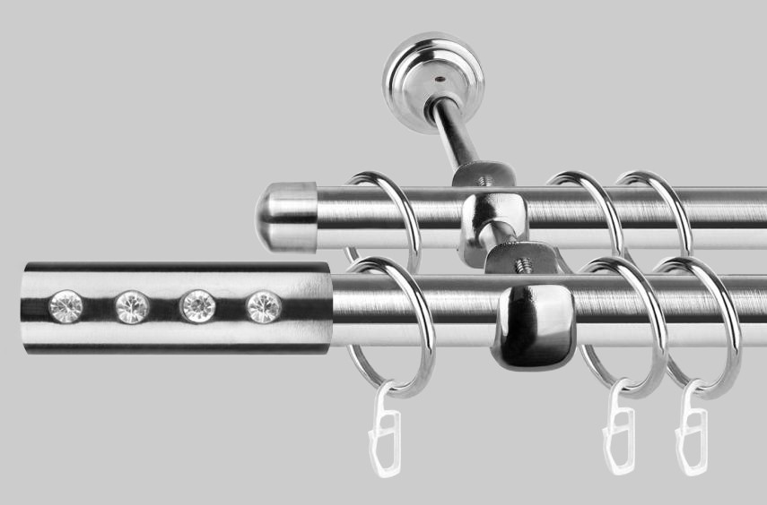 Карниз для штор однорядний металевий 19 мм, Алюр Стальний