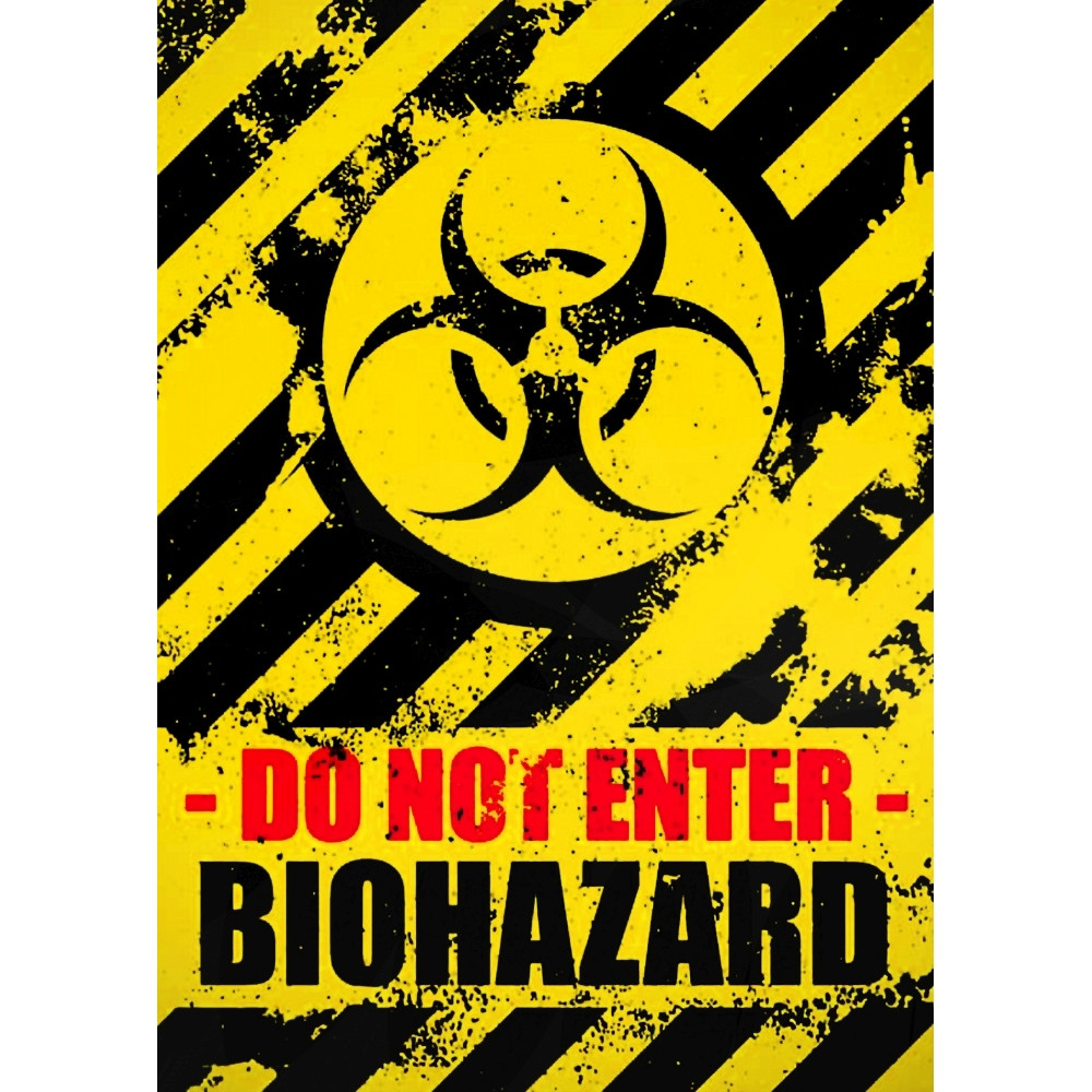 Плакат Biohazard - Do Not Enter, фото 1