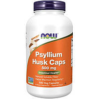 Натуральна добавка NOW Psyllium Husk 500 mg, 500 вегакапсул