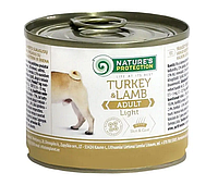 Nature's Protection Adult Light Turkey&Lamb Корм для взрослых собак склонных к полноте 200 г