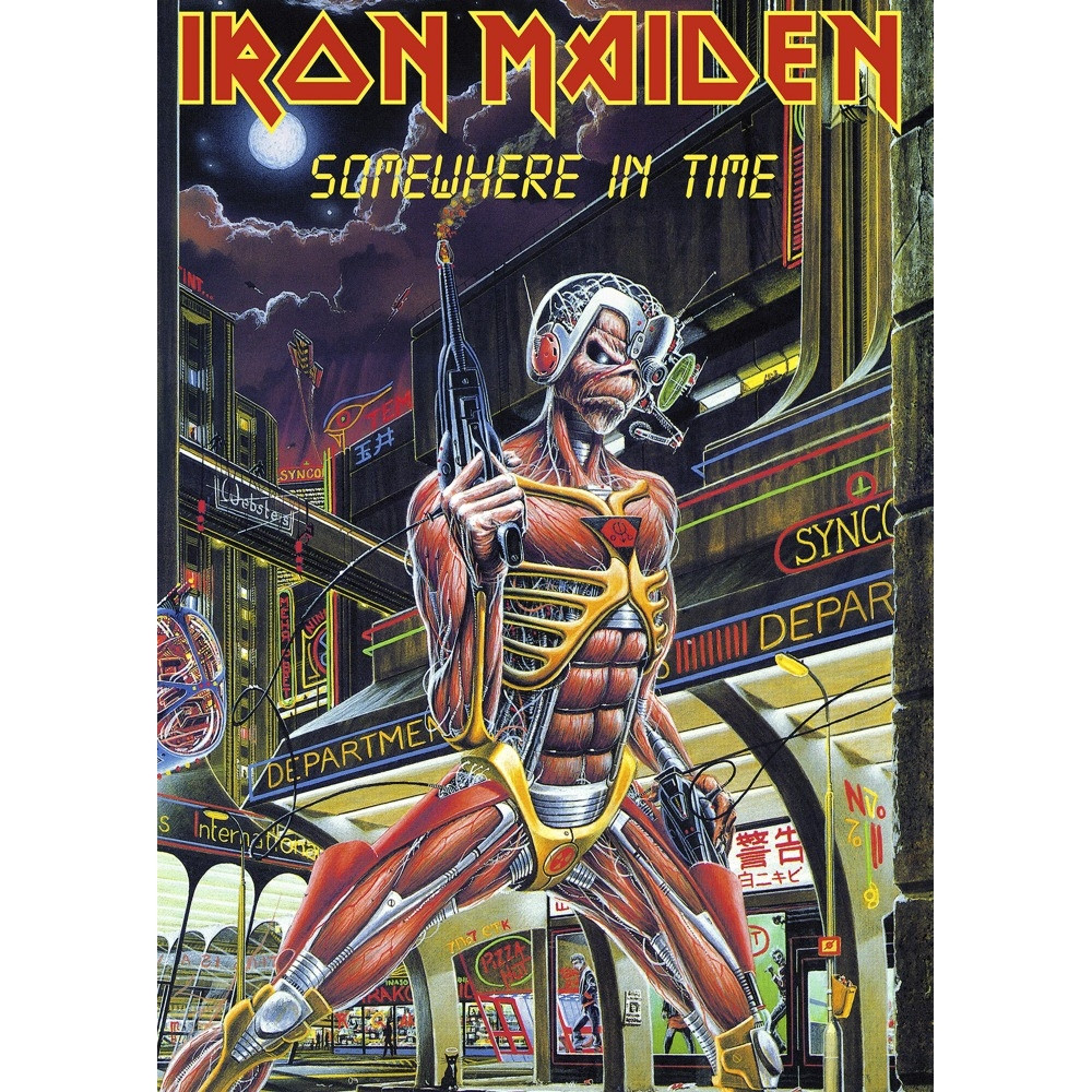 Плакат Iron Maiden "Somewhere In Time"