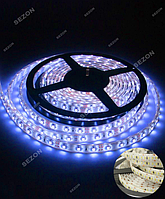 Новорічна вулична гірлянда-стрічка LED 12вольт 5 м синій