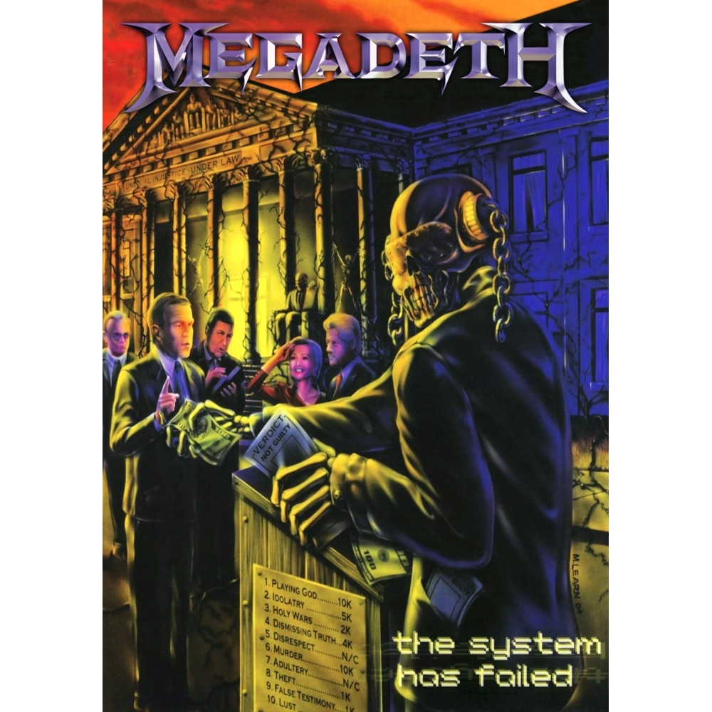 Плакат Megadeth "The System Has Failed"