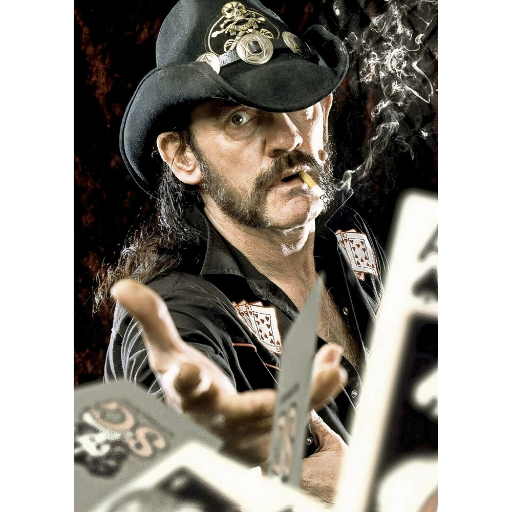 Плакат Motorhead (Lemmy with cards)