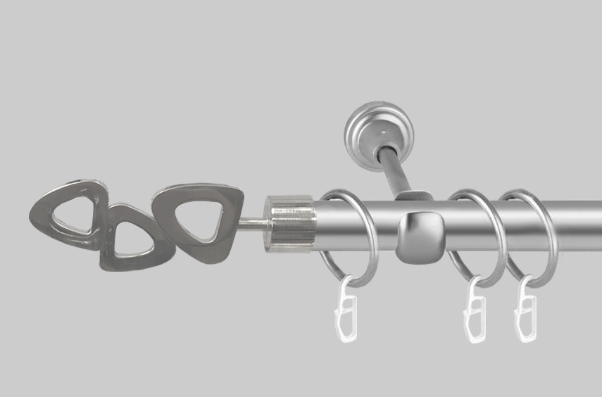 Карниз для штор однорядний металевий 19 мм, Лілет Сатин