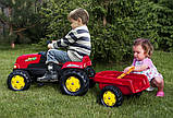Дитячий трактор на педалях Rolly Toys 12121, з причепом, фото 3