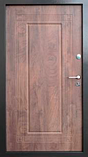 Двері вхідні металеві вуличні Остін Ваш ВіД МДФ ПВХ Спил дерева коньячний 960,860х2050х75 Ліве/Праве, фото 2