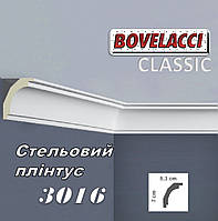 Потолочный плинтус BOVELACCI CLASSIC 3016HQ полиуретан 53х70х2000 мм