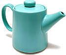 Чайний сервіз Преміум бірюза. Чайник (заварник) + чашки + бамбукова таця + ложка + якісні чаї, фото 3