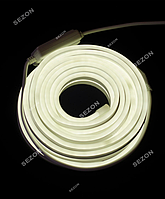 Гірлянда неонова гнучка 8 м, 2-сторонній білий