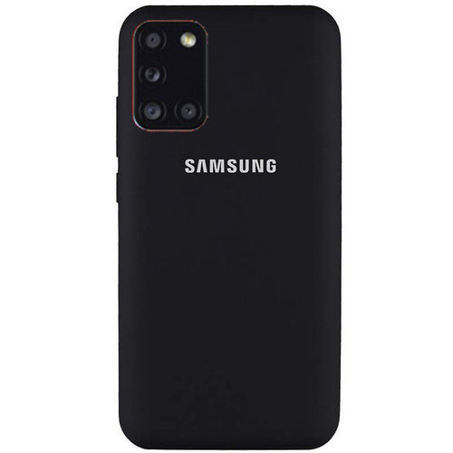 Чохол Silicone case для Samsung Premium A31 Black (03) чорний