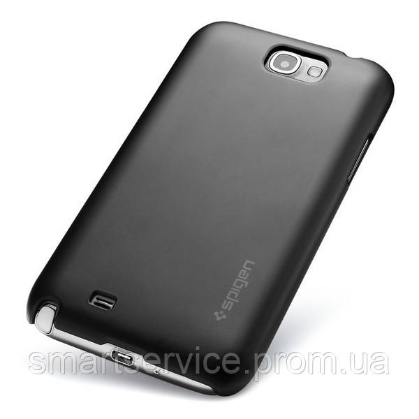 Пластиковий чохол-накладка SGP Ultra Thin Air Series для Samsung Galaxy Note 2 N7100 (+ плівка) - Чорний