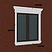 Готове Рішення обрамлення віконних проємів фасадним декором One Decor, білий, 160*140, модель 013, фото 2
