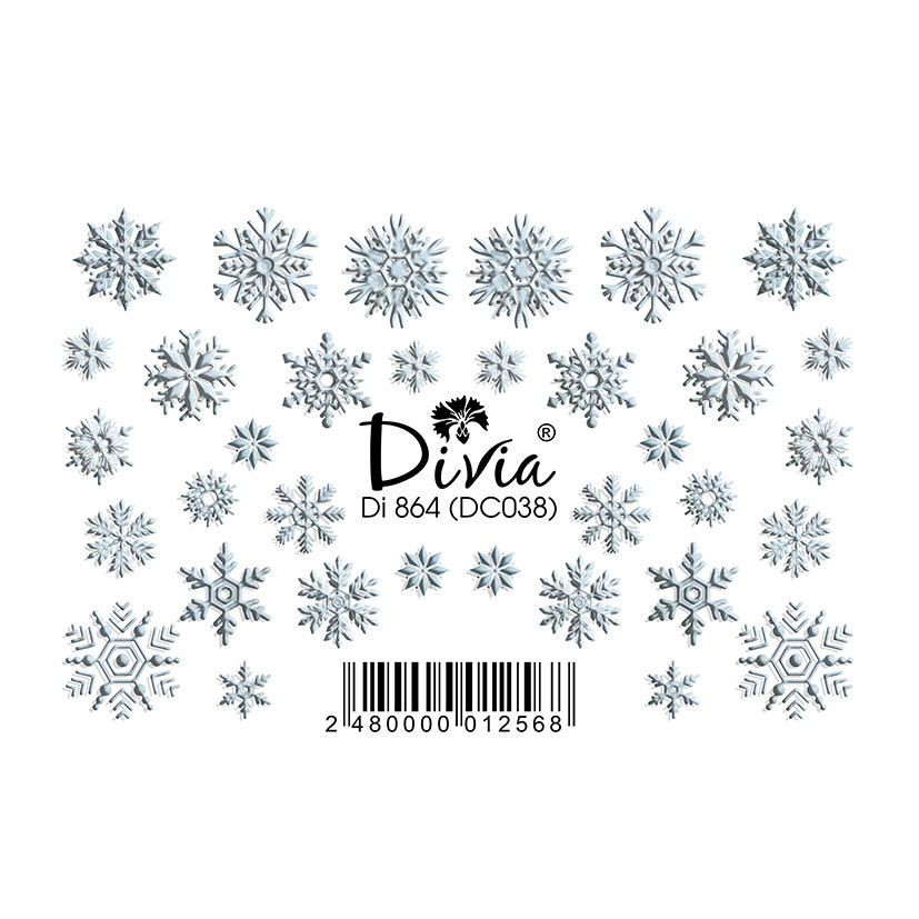 3D Наклейка D864 (DC09) Зима