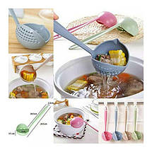 Ополоник MagicKitchen 2 в 1 з ситом 24.5х8 см, фото 3