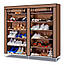 Тканинний шафа для зберігання взуття Shoe Cabinet 118х30х120 см, фото 2