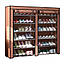 Тканинний шафа для зберігання взуття Shoe Cabinet 118х30х120 см, фото 6