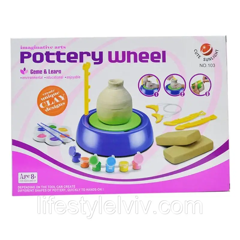 Набор Сделай сам Pottery Wheel / Детский набор для творчества / Гончарный круг - фото 10 - id-p1522391606