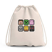 Сумка для взуття Майнкрафт (Minecraft), сумка-рюкзак дитяча Ігри