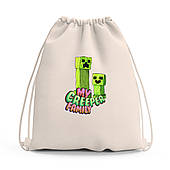 Сумка для взуття Майнкрафт (Minecraft), сумка-рюкзак дитяча Ігри