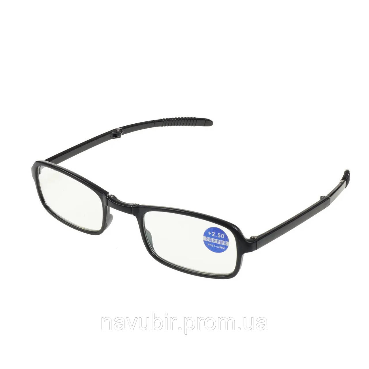 Очки, складные, в жестком чехле, Черного цвета, очки для зрения (NV) - фото 2 - id-p1129107392