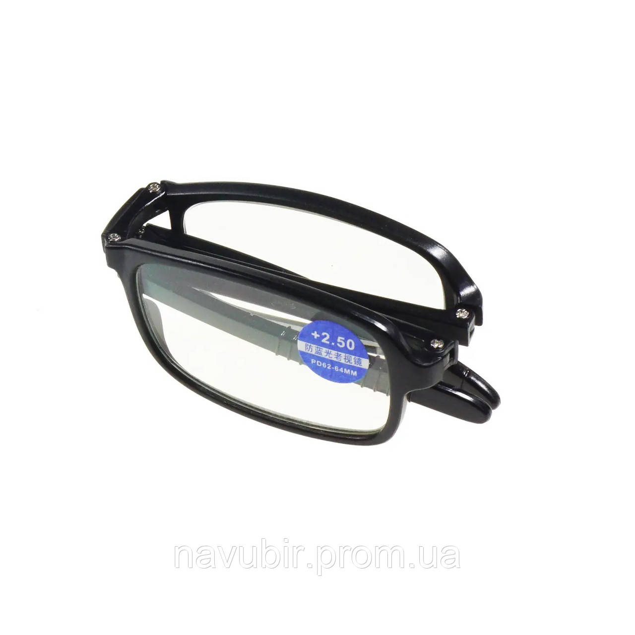 Очки, складные, в жестком чехле, Черного цвета, очки для зрения (NV) - фото 5 - id-p1129107392