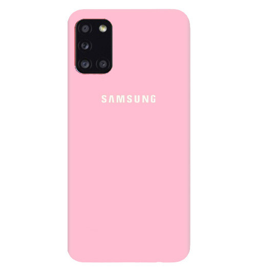Чохол Silicone case для Samsung Premium M51 Light Pink (17) рожевий, фото 1